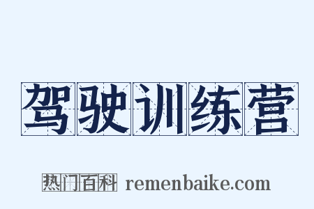 驾驶训练营是什么意思的图片